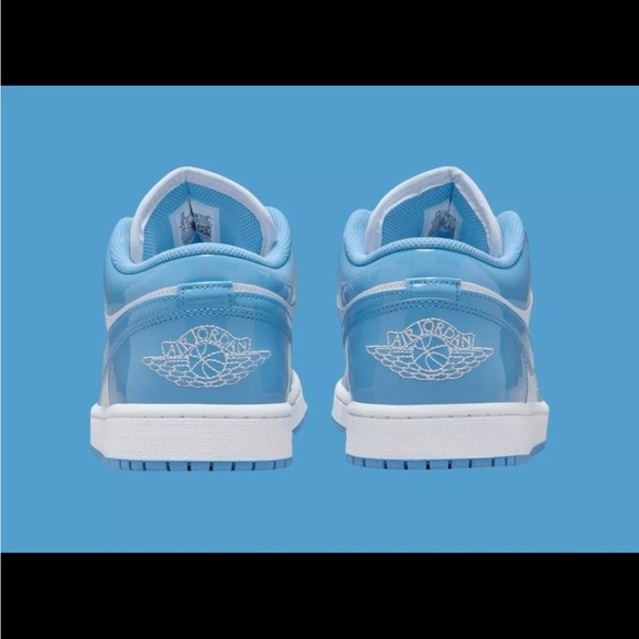Nike Air Jordan 1 Low Legend Blue UNC White Sneakers FZ2138-114 Men's Size 8 - Picture 5 of 8